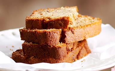 Banana loaf with walnut butter