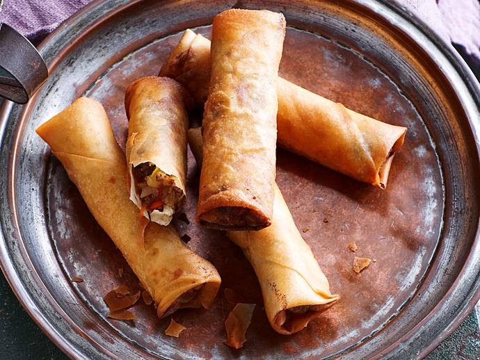 **[Cabbage and mushroom spring rolls](https://www.womensweeklyfood.com.au/recipes/cabbage-and-mushroom-spring-rolls-18209|target="_blank")**