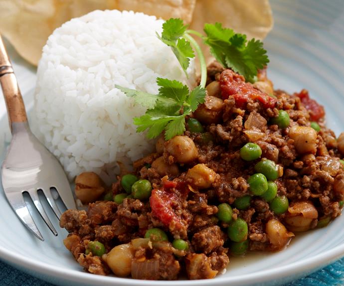 Chickpea mince curry