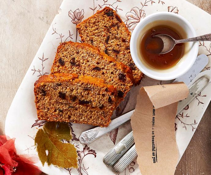 Date, carrot and honey loaf