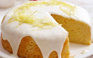 Lemon sour cream cake