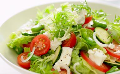 Feta garden salad