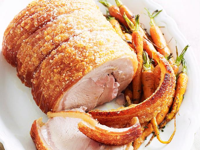 **Barbecued pork with nam jim**
<br><br>
Crispy on the outside, deliciously tender on the inside - this tasty pork loin is perfect served with fragrant ginger roasted carrots and a zesty Asian nam jim sauce.
<br><br>
[**Read the full recipe here**](https://www.womensweeklyfood.com.au/recipes/barbecued-pork-with-nam-jim-23767|target="_blank") 