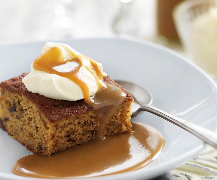 A Heritage Recipe Date Cake with Toffee Sauce • The Heritage Cook