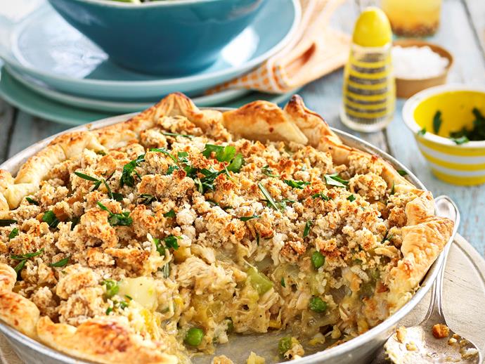 **[Roast chicken pie](https://www.womensweeklyfood.com.au/recipes/roast-chicken-pie-26112|target="_blank")**

A Sunday roast in a pie – this recipe will become a repeat hit with the family!