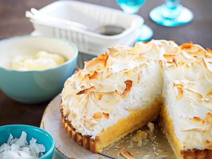 **[Citrus and coconut meringue](https://www.womensweeklyfood.com.au/recipes/citrus-and-coconut-meringue-26835|target="_blank")**

We all love lemon meringue pie and now you can give it a tropical twist with tangy lime and fragrant coconut.