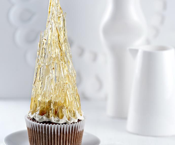 toffee-apple tower cupcakes