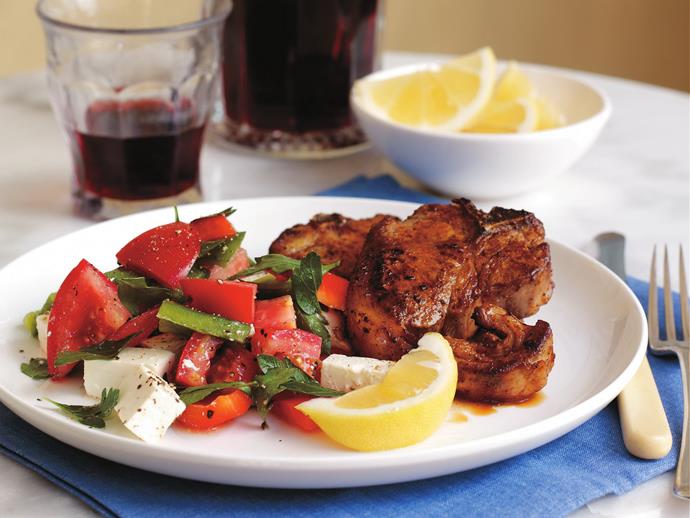 **[Paprika-dusted pork loin chops served with greek salad](https://www.womensweeklyfood.com.au/recipes/paprika-dusted-loin-chops-served-with-greek-salad-6091|target="_blank")**

There are more than 40 varieties of the paprika pepper grown in Turkey, Hungary, Iran and Spain, but the differences among them are very subtle.