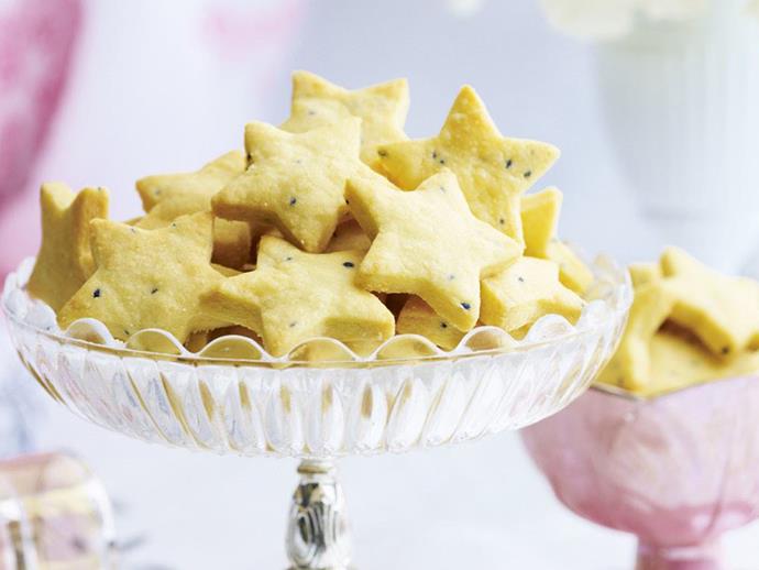 **Pecorino and nigella seed biscuits**
<br><br>
Sick of mince pies? Give these cute little biscuits a go. 
<br><br>
[**Read the full recipe here**](https://www.womensweeklyfood.com.au/recipes/pecorino-and-nigella-seed-biscuits-6105|target="_blank")