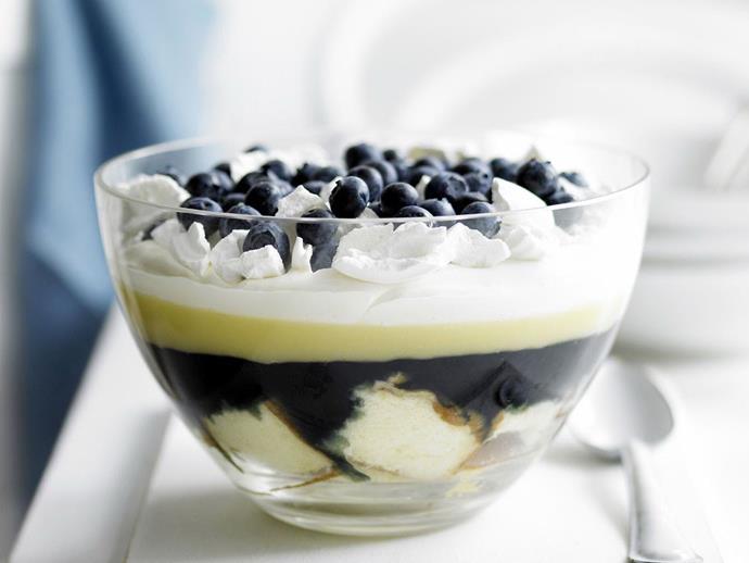 **[Lemon curd, blueberry and meringue trifle](https://www.womensweeklyfood.com.au/recipes/lemon-curd-blueberry-and-meringue-trifle-14919|target="_blank")**

This beautiful layered trifle is perfect for a special occasion.