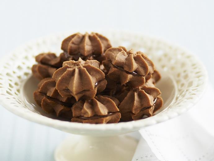 **[Chocolate melting moments](http://www.womensweeklyfood.com.au/recipes/chocolate-melting-moments-14962|target="_blank")**

A chocolatey twist on the classic favourite. 