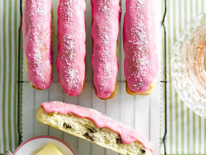 **[Finger buns](https://www.womensweeklyfood.com.au/recipes/finger-buns-15332|target="_blank")**

Do you remember staring through the display glass cabinet, desperately yearning for one of those delicious looking finger buns? Well yearn no more, for you shall make your own and eat as many as you like!