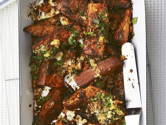 **[Moroccan sweet potato bake](https://www.womensweeklyfood.com.au/recipes/moroccan-sweet-potato-bake-5927|target="_blank")**

A slightly different type of potato bake. These crispy Moroccan-style sweet potato fries are the perfect side dish.