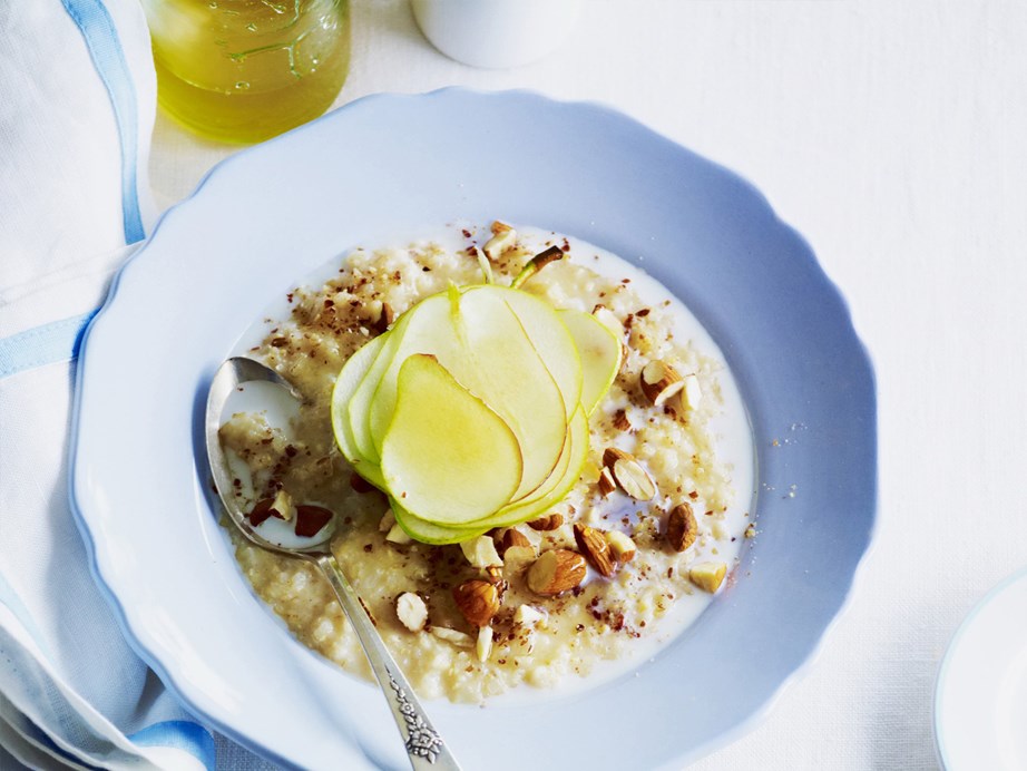 For something a little different, try this [pear and almond rice porridge](https://www.womensweeklyfood.com.au/recipes/pear-and-almond-rice-porridge-5949|target="_blank").