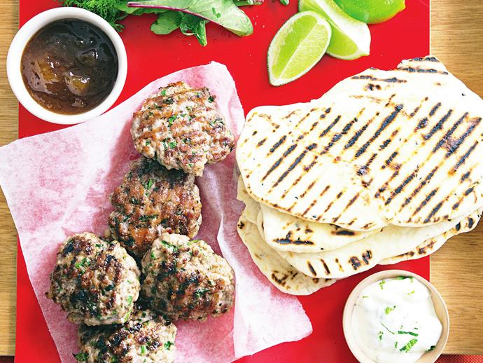 **[Curried pork rissoles](https://www.womensweeklyfood.com.au/recipes/curried-pork-rissoles-27176|target="_blank")**

Tasty rissoles full of fresh herbs and a curry punch.