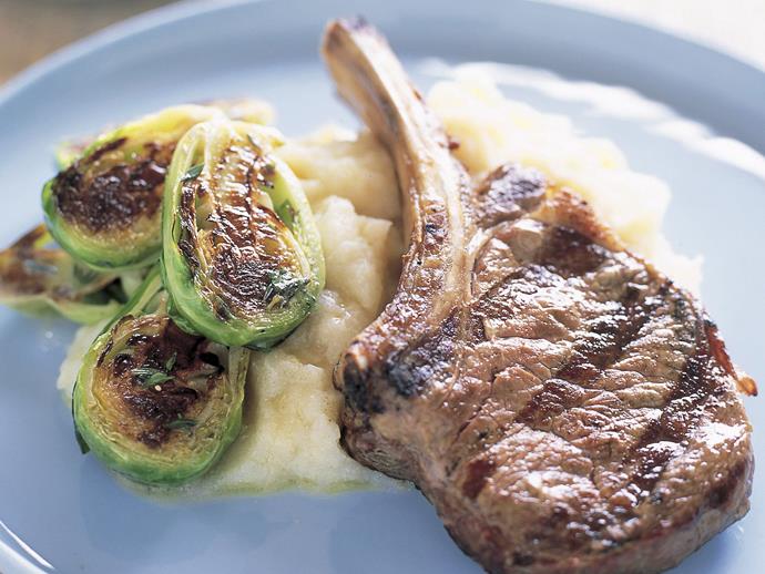 **[Veal cutlets with brussels sprouts and celeriac mash](https://www.womensweeklyfood.com.au/recipes/veal-cutlets-with-brussels-sprouts-and-celeriac-mash-13220|target="_blank")**