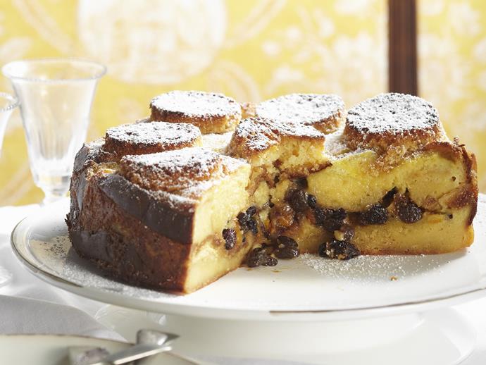 **[Bread and butter pudding cake](https://www.womensweeklyfood.com.au/recipes/bread-and-butter-pudding-cake-13245|target="_blank")**

Enjoy your favourite pudding in spectacular cake form.