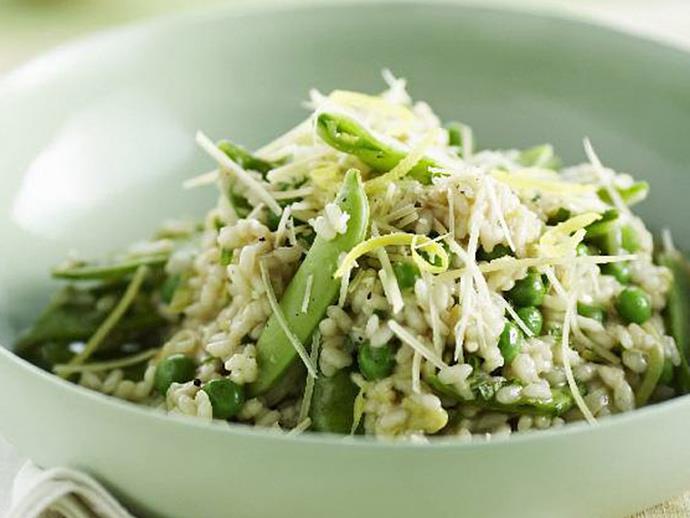 **[Mixed pea and leek risotto](https://www.womensweeklyfood.com.au/recipes/mixed-pea-and-leek-risotto-5336|target="_blank")**