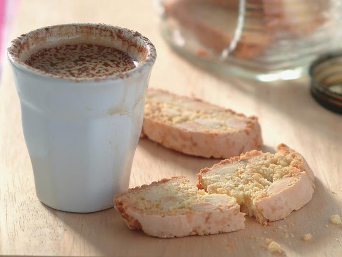 **[Orange coconut and almond biscotti](https://www.womensweeklyfood.com.au/recipes/orange-coconut-and-almond-biscotti-12361|target="_blank")**

You cannot beat one of these classic Italian cookies served alongside a cup of coffee.