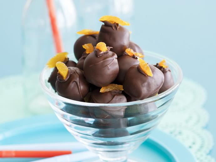 **[Chocolate apricot balls](https://www.womensweeklyfood.com.au/recipes/chocolate-apricot-balls-5029|target="_blank")**

These perfect bite-sized treats of dried apricot and coconut dipped in chocolate are incredibly moreish - just try to stick to one...okay two...