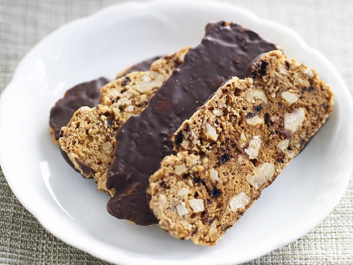**[Coffee and walnut biscotti](https://www.womensweeklyfood.com.au/recipes/coffee-and-walnut-biscotti-12120|target="_blank")**

Dipped in melted chocolate, these crunchy biscuits taste excellent with a cup of hot coffee.