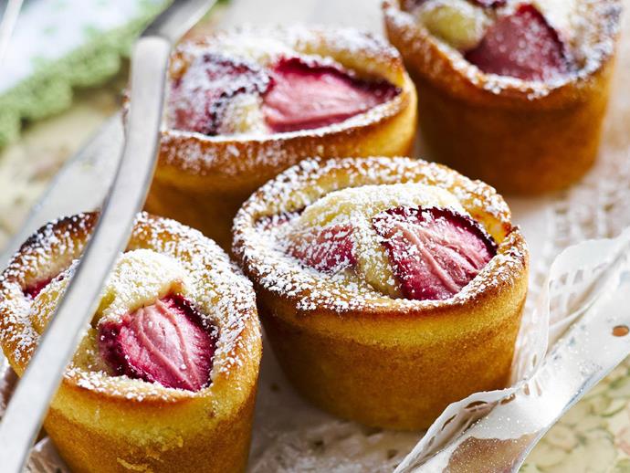 **[Almond and strawberry friands](https://www.womensweeklyfood.com.au/recipes/almond-and-strawberry-friands-11784|target="_blank")**