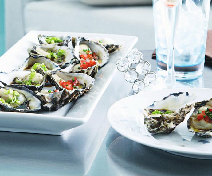 oysters with two dressings