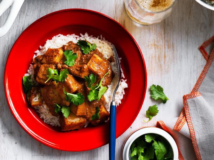 Add some Malaysian flavors to your menu with this spicy potato meal. [Rendang](https://www.womensweeklyfood.com.au/recipes/potato-and-egg-rendang-4851|target="_blank") is a special curry in which the main ingredient is slow-cooked in spicy coconut milk until the sauce is deeply reduced. Tender potato and egg absorb the spice-infused coconut sauce and cook down to lush, citrusy perfection.