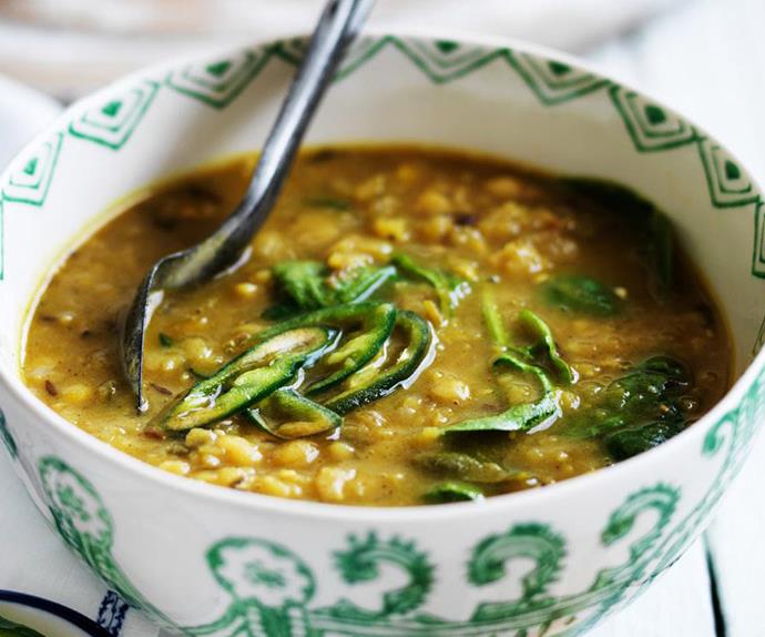 YELLOW DHAL WITH SPINACH