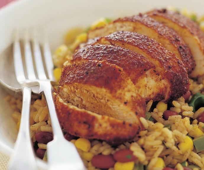 Cajun chicken with creole rice | Australian Women's Weekly Food