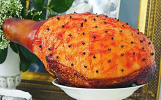 marmalade-glazed ham