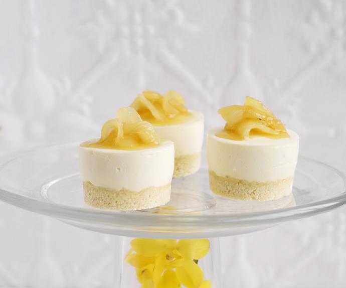 pineapple and coconut cheesecakes
