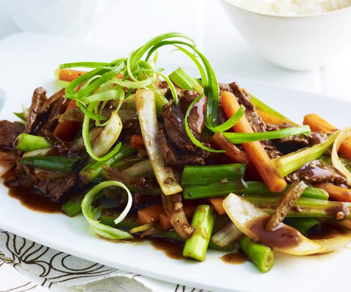 beef with black bean sauce