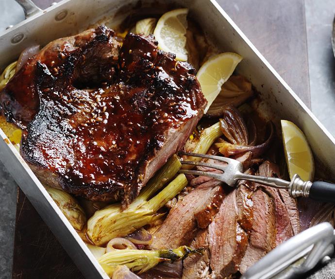 STICKY QUINCE ROASTED LAMB