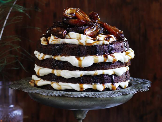 **[Coffee hazelnut cake with marsala dates](https://www.womensweeklyfood.com.au/recipes/coffee-hazelnut-cake-with-marsala-dates-3655|target="_blank")**

This decadent chocolate coffee cake layered with vanilla mascarpone cream piled high with sweet syrupy marsala-soaked dates is almost too beautiful to eat. Almost.