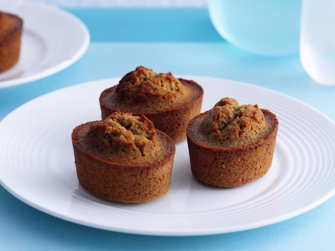 Sweet and rich [hazelnut and espresso friands](https://www.womensweeklyfood.com.au/recipes/hazelnut-espresso-friands-9010|target="_blank") make a delicate and exquisite afternoon tea treat.