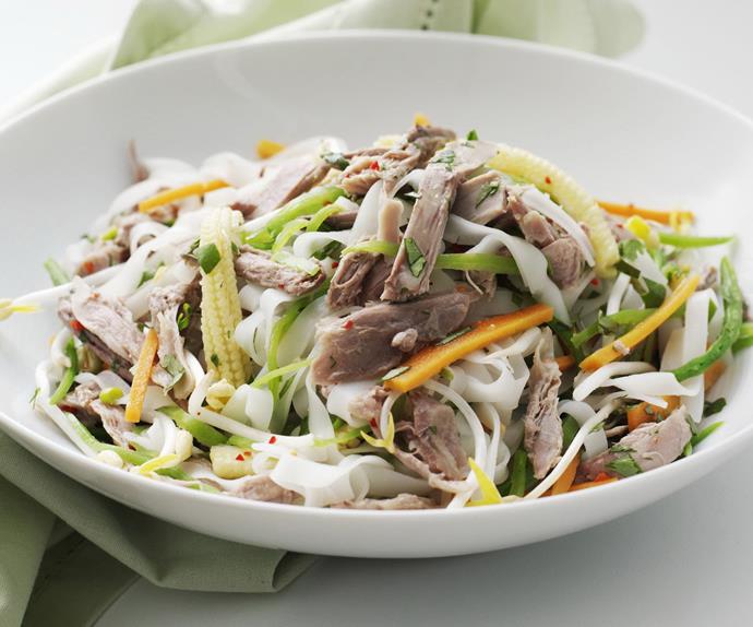 duck and noodle salad