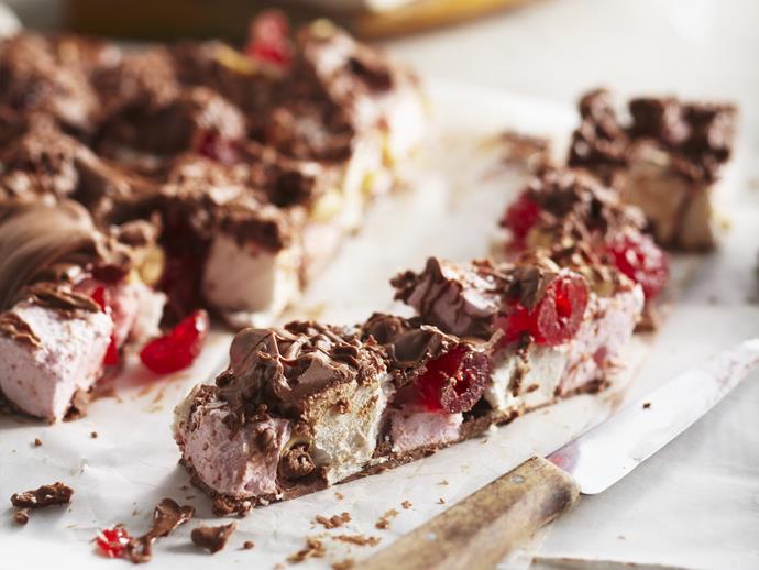 Our best [rocky road](https://www.womensweeklyfood.com.au/recipes/rocky-road-3493|target="_blank") recipe starts from scratch to create a stunning and delicious marshmallow, nut, and chocolate sweet treat.