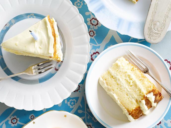 **[Lemon cake with lemon mascarpone frosting](https://www.womensweeklyfood.com.au/recipes/lemon-cake-with-lemon-mascarpone-frosting-9229|target="_blank")**

Spoil the lemon lover on their birthday with this delicious layered lemon cake.