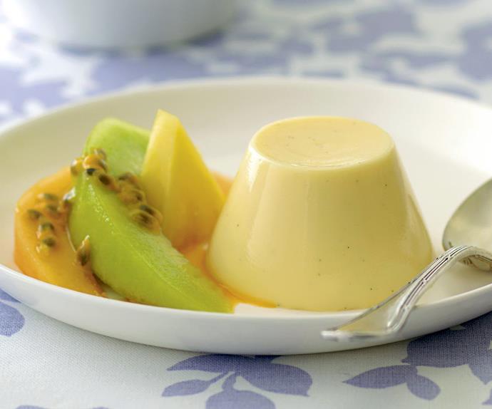 Passionfruit buttermilk puddings