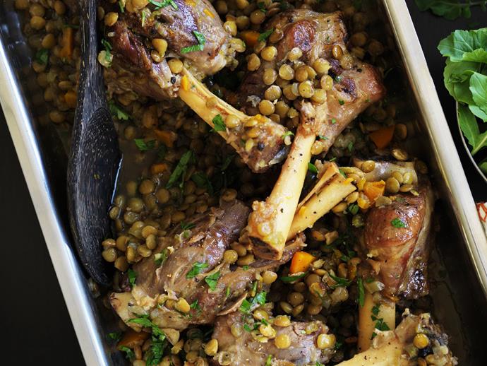 **[Lamb shanks and lentils](https://www.womensweeklyfood.com.au/recipes/lamb-shanks-and-lentils-8709|target="_blank")**