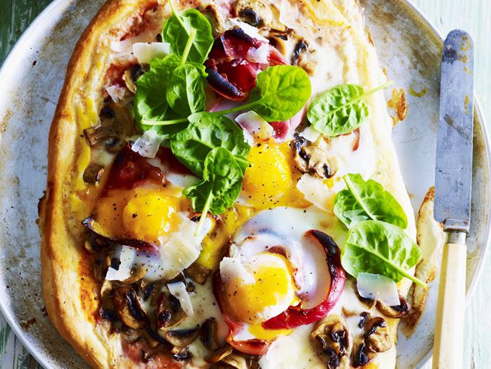 Start your day with a delicious [egg, mushroom and prosciutto breakfast pizzas](https://www.womensweeklyfood.com.au/recipes/breakfast-egg-mushroom-and-prosciutto-pizzas-8879|target="_blank").
