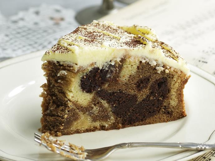 **[Mochaccino marbled mud cake](https://www.womensweeklyfood.com.au/recipes/mochaccino-marbled-mud-cake-3342|target="_blank")**