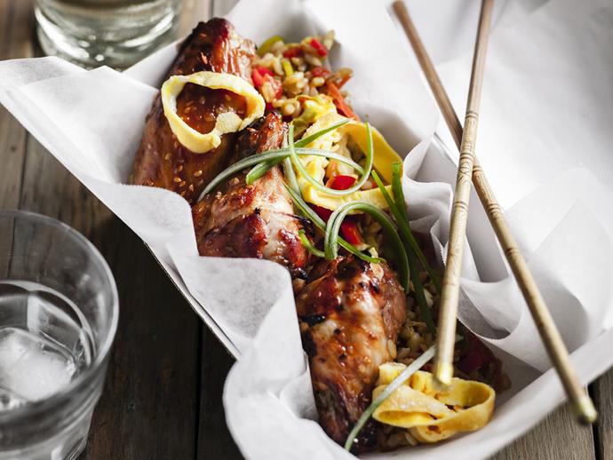 **[Sticky chicken wings with fried brown rice](https://www.womensweeklyfood.com.au/recipes/sticky-chicken-wings-with-fried-brown-rice-3452|target="_blank")**

This Asian-style dish creates the perfect lunch box for busy days.