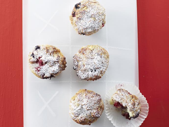 **[Yogurt, berry and white chocolate muffins](https://www.womensweeklyfood.com.au/recipes/yogurt-berry-and-white-chocolate-muffins-8131|target="_blank")**

When served warm and fresh out of the oven, these muffins are melt-in-your-mouth, moreishly good!