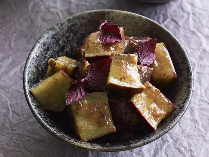 **[Eggplant salad with lemon and plum dressing](https://www.womensweeklyfood.com.au/recipes/eggplant-salad-with-lemon-and-plum-dressing-14738|target="_blank")**

Pickled plum puree, also known as umeboshi puree, is made from plums (ume) slowly pickled in salt, with Japanese mint (shiso) added for colour and flavour.