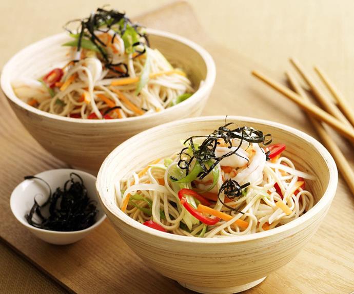 Prawn and soba noodle salad