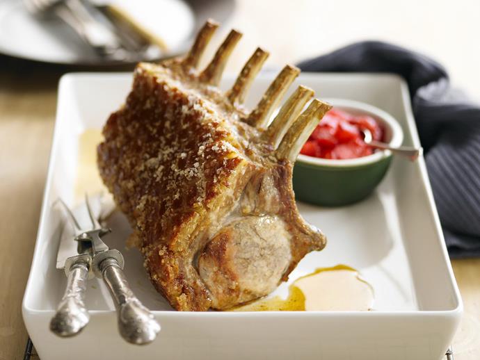 **[Roast pork rack with apple raspberry sauce](https://www.womensweeklyfood.com.au/recipes/roast-pork-rack-with-apple-raspberry-sauce-14886|target="_blank")**

Apple is a traditional pairing for roast pork, adding raspberry just intensifies the delicious pairing of tender meat and applesauce. Serve with vinegary cabbage and potatoes.