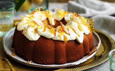 Lemon cake with mascarpone frosting
