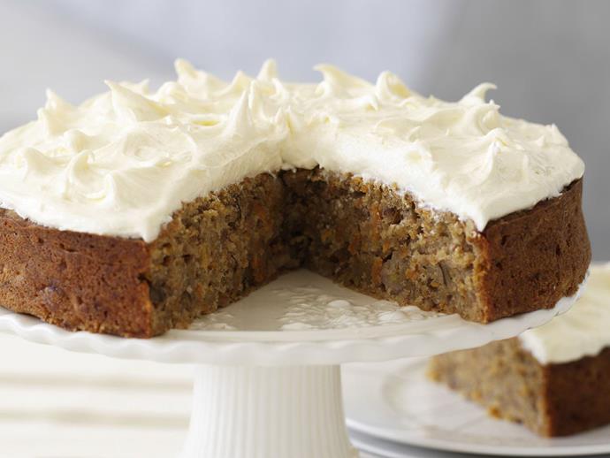 This [carrot cake and banana cake](https://www.womensweeklyfood.com.au/recipes/carrot-and-banana-cake-14411|target="_blank") mash up brings you the best of both worlds, nestled together under delicious cream cheese frosting.